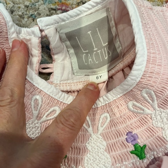 Lil Cactus Spring Easter Dress 6 VGUC - Picture 5 of 8